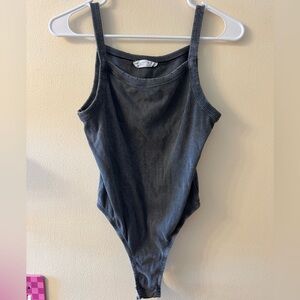 NWOT Distressed Bodysuit
